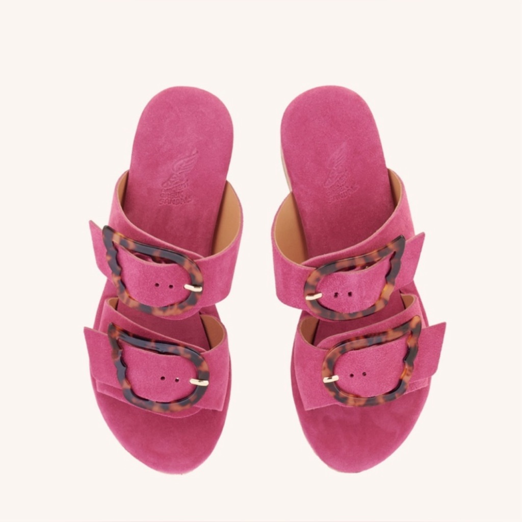 Ancient Greek Sandals Laso Cork Clog In Pink